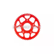 Stage6 lánckészlet 13x53 - 420 alumínium CNC, piros, Peugeot / Motorhispania