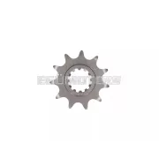 Stage6 lánckészlet 13x53 - 420 alumínium CNC, sárga, Peugeot / Rieju