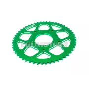 Stage6 lánckészlet 14x53 - 420 alumínium CNC, zöld, Peugeot / Rieju