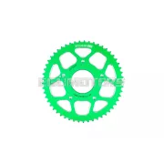 Stage6 lánckészlet 14x53 - 420 alumínium CNC, zöld, Peugeot / Rieju
