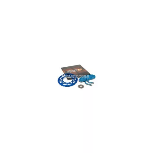 Chain Kit 14x53 - 420 Stage6 aluminium CNC blue Rieju MRT