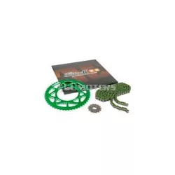 Chain Kit 14x53 - 420 Stage6 aluminium CNC green Rieju MRT