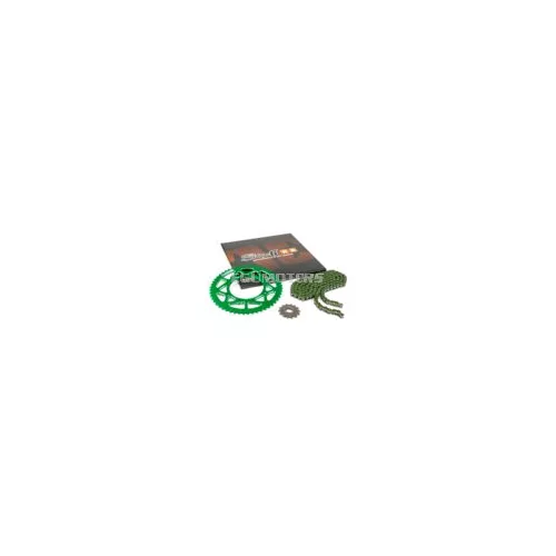 Chain Kit 14x53 - 420 Stage6 aluminium CNC green Rieju MRT