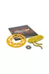 Chain Kit 14x53 - 420 Stage6 aluminium CNC yellow Derbi DRD Pro