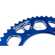 Stage6 lánckészlet 13x53 - 420 alumínium CNC, kék, Aprilia SX 50