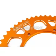 Stage6 lánckészlet 13x53 - 420 alumínium CNC, narancs, Aprilia SX 50