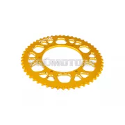 Stage6 lánckészlet 13x53 - 420 alumínium CNC, sárga, Aprilia SX 50