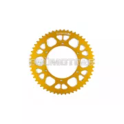 Stage6 lánckészlet 14x53 - 420 alumínium CNC, sárga, Aprilia SX 50