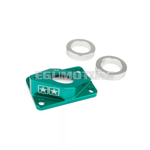 Intake Manifold AM6 / Derbi Stage6 High Flow MK2 28mm turquoise