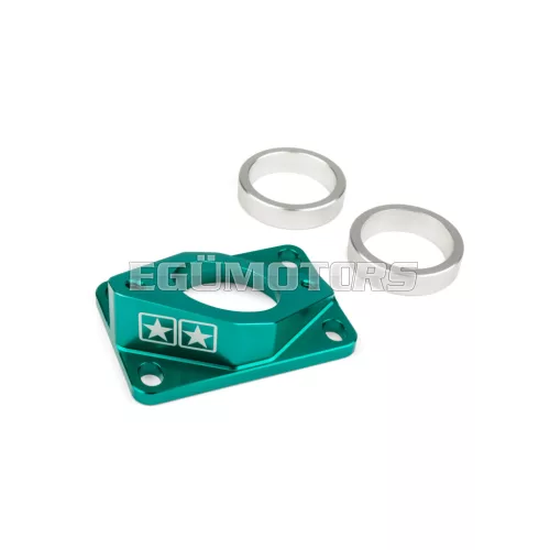 Intake Manifold AM6 / Derbi Stage6 High Flow MK2 34mm turquoise