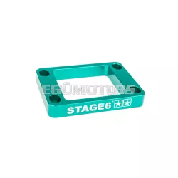Reed Valve Spacer 10mm AM6 / Derbi Stage6 turquoise