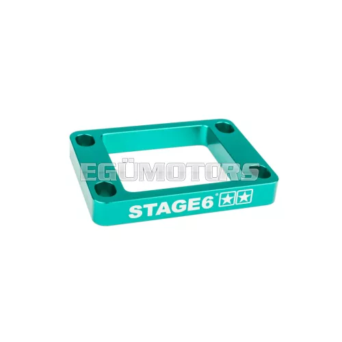 Reed Valve Spacer 10mm AM6 / Derbi Stage6 turquoise