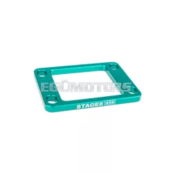 Reed Valve Spacer 5mm AM6 / Derbi Stage6 turquoise