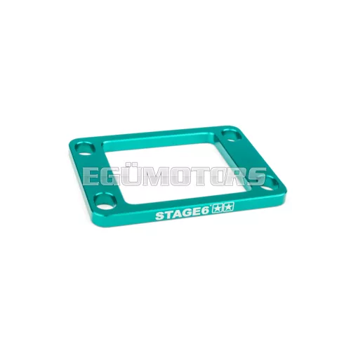 Reed Valve Spacer 5mm AM6 / Derbi Stage6 turquoise