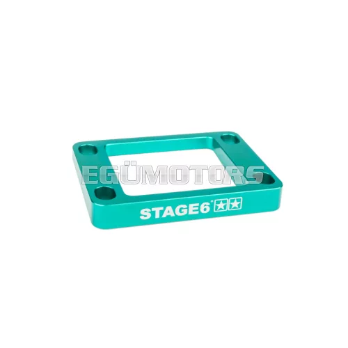 Reed Valve Spacer 5° incline AM6 / Derbi Stage6 turquoise