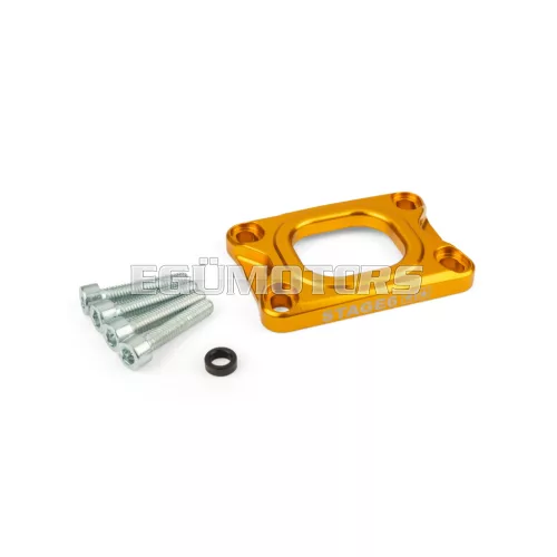 Base Plate intake manifold Stage6 360° AM6 / Derbi gold