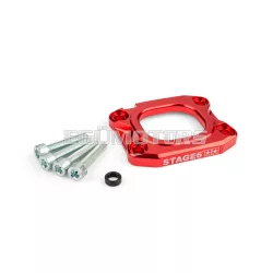   Base Plate intake manifold Stage6 360° d.40mm AM6 / Derbi red