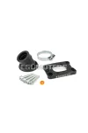 Intake Manifold Stage6 360° AM6 / Derbi black for Dellorto / CP