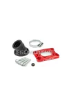 Intake Manifold Stage6 360° AM6 / Derbi red for Dellorto / CP