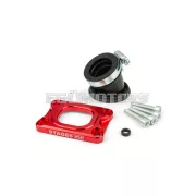 Intake Manifold Stage6 360° AM6 / Derbi red for Mikuni TM24