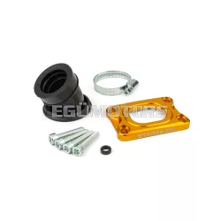   Intake Manifold Stage6 360° AM6 / Derbi yellow for Mikuni TM24