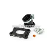 Intake Manifold Stage6 360° AM6 / Derbi black for PWK 19 - 28mm