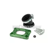 Intake Manifold Stage6 360° AM6 / Derbi green for PWK 19 - 28mm