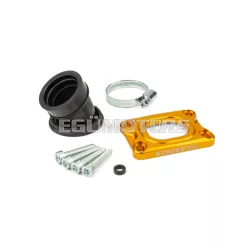   Intake Manifold Stage6 360° AM6 / Derbi yellow for PWK 19 - 28mm