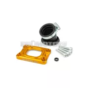 Intake Manifold Stage6 360° AM6 / Derbi yellow for PWK 19 - 28mm