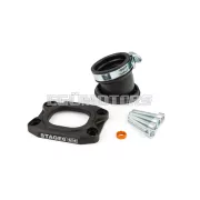 Intake Manifold Stage6 360° AM6 / Derbi black for PWK 30 - 36mm