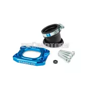 Intake Manifold Stage6 360° AM6 / Derbi blue for PWK 30 - 36mm