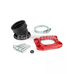   Intake Manifold Stage6 360° AM6 / Derbi red for PWK 30 - 36mm