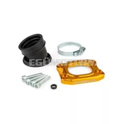   Intake Manifold Stage6 360° AM6 / Derbi yellow for PWK 30 - 36mm