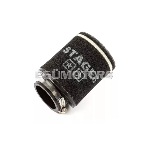 Stage6 Dupla rétegű verseny légszűrő, Kicsi, 70mm, Fekete
