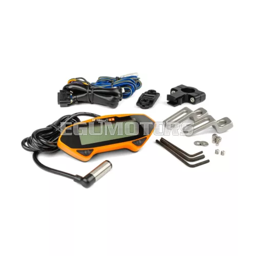 Motorcycle Speedometer Stage6 Racing Orange