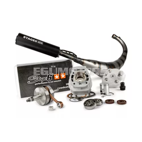 Tuning Kit cylinder + crankshaft + exhaust Stage6 Sport MK2 50cc Derbi Euro3 / Euro4