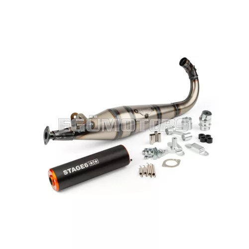 Exhaust Stage6 StreetRace MBK 51 Orange / Black