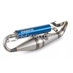 Stage6 Pro Replica MK2 kipufogó, Minarelli fekvő, kék