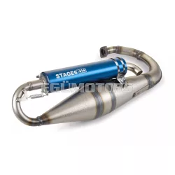 Exhaust Stage6 Pro Replica MK2 Blue Minarelli vertical