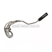 Exhaust Stage6 Streetrace high mount CNC blue / black Yamaha DT50