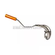 Exhaust Stage6 Streetrace high mount CNC orange Rieju MRT