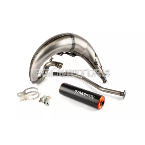 Exhaust Stage6 Streetrace high mount left CNC orange / black Beta RR -2012