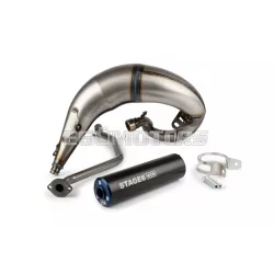  Exhaust Stage6 Streetrace high mount CNC blue / black Beta RR 2012 / HM / Vent