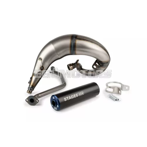 Exhaust Stage6 Streetrace high mount CNC blue / black Beta RR 2012 / HM / Vent