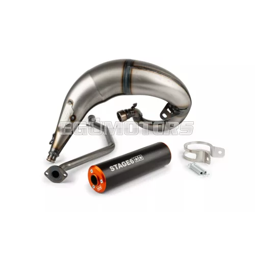 Exhaust Stage6 Streetrace high mount CNC orange / black Beta RR 2012 / HM / Vent