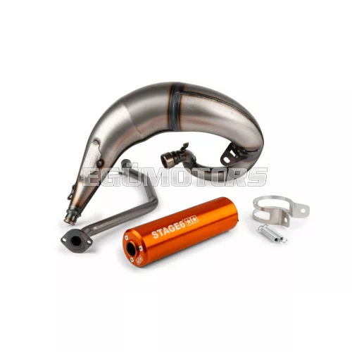 Exhaust Stage6 Streetrace high mount CNC orange Beta RR 2012 / HM / Vent