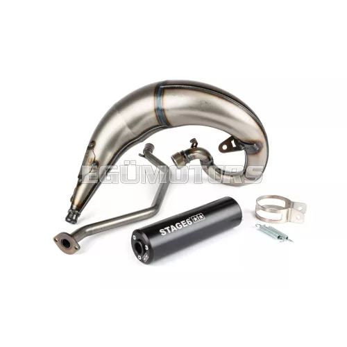 Exhaust Stage6 Streetrace high mount CNC Black Sherco SE / SM