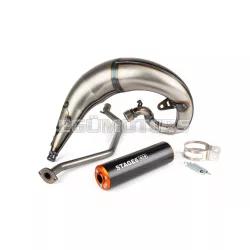   Exhaust Stage6 Streetrace high mount CNC orange / black Sherco SE / SM