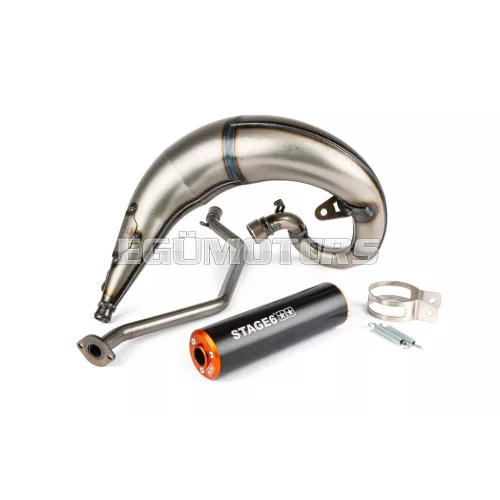 Exhaust Stage6 Streetrace high mount CNC orange / black Sherco SE / SM