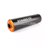 Exhaust Stage6 Streetrace high mount CNC orange / black Sherco SE / SM